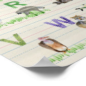 Alphabet Animals Poster (Ecke)