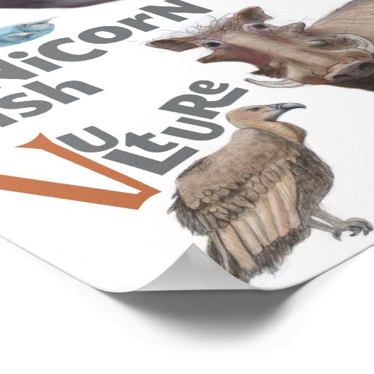 Alphabet Animals Poster (Ecke)