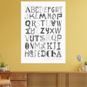 Alphabet Art Leinwanddruck (Insitu (Wohnzimmer))