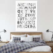 Alphabet Art Leinwanddruck (Insitu (Schlafzimmer))