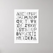 Alphabet Art Leinwanddruck (Vorderseite)