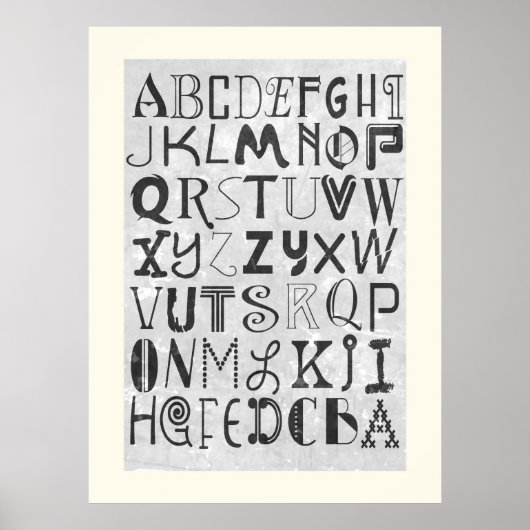 Alphabet Art Poster (Vorne)