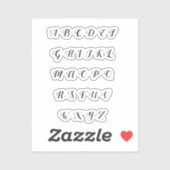 Alphabet Aufkleber (Blatt)