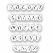 Alphabet Aufkleber (Vorderseite)