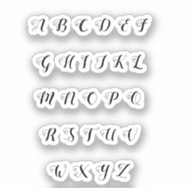 Alphabet Aufkleber