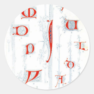 Alphabet-Aufkleber Runder Aufkleber