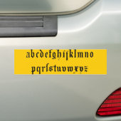 Alphabet Autoaufkleber (Auf Auto)
