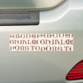 Alphabet Autoaufkleber (Auf Auto)