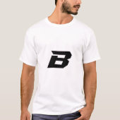 Alphabet B Cool und Benutzerdefiniert T-Shirt (Vorderseite)