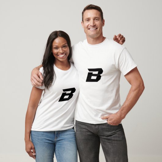 Alphabet B Cool und Benutzerdefiniert T-Shirt (Unisex)