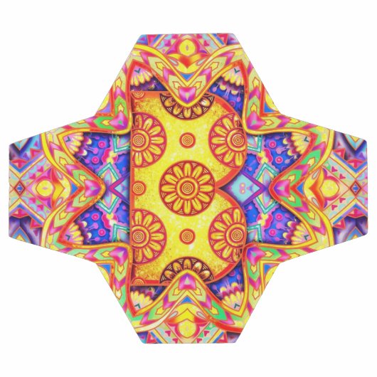 Alphabet B mandala Fußball (Flach)