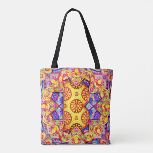 Alphabet B mandala Tasche (Rückseite)