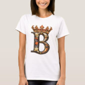 Alphabet b mit Krone T-Shirt (Vorderseite)