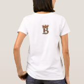 Alphabet b mit Krone T-Shirt (Rückseite)