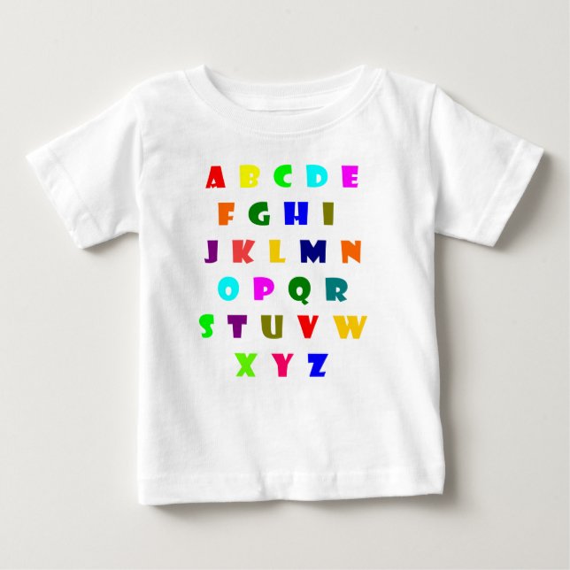 Alphabet Baby T-shirt (Vorderseite)