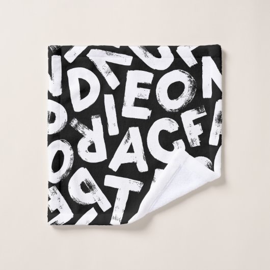 Alphabet Badhandtuch Set (Waschlappen)