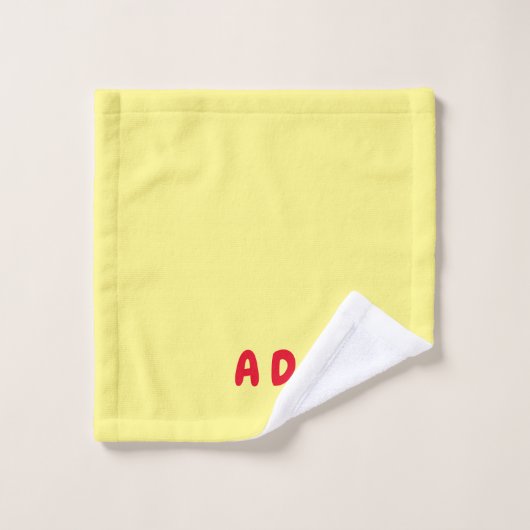 Alphabet Badhandtuch Set (Waschlappen)