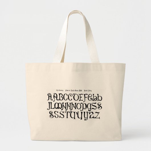 Alphabet Bag Jumbo Stoffbeutel (Vorne)
