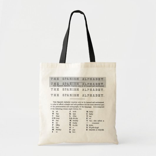 Alphabet Bag Tragetasche (Vorne)
