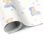 Alphabet-Bär Geschenkpapier (Rolleneckpunkt)