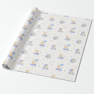Alphabet-Bär Geschenkpapier