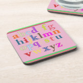 Alphabet Beverage Coaster Getränkeuntersetzer (Linke Seite)