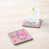 Alphabet Beverage Coaster Getränkeuntersetzer (Rechte Seite)
