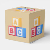 Alphabet-Block A-B-C-Geschenkboxen Geschenkschachtel (Rückseite)