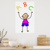 Alphabet Boy Poster (Küche)