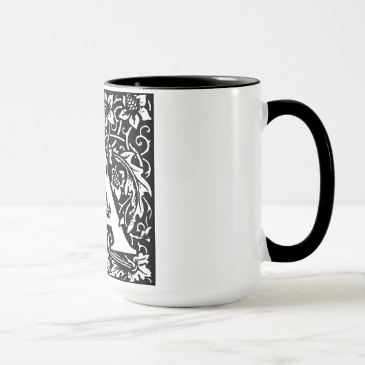 Alphabet Brief A an die Tasse (Rechts)