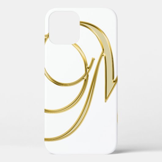 Alphabet-Brief-Anfangsgrund Case-Mate iPhone Hülle (Rückseite)
