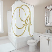 Alphabet-Brief-Anfangsgrund Duschvorhang (Beispiel)