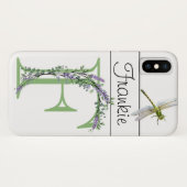 Alphabet Brief F Lavender Eucalyptus Dragonfly Case-Mate iPhone Hülle (Rückseite (Horizontal))