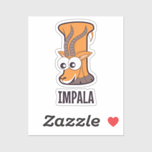 Alphabet-Brief für Tiere - I Aufkleber