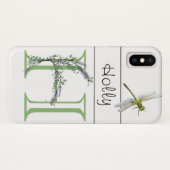 Alphabet Brief H Lavender Eucalyptus Dragonfly Case-Mate iPhone Hülle (Rückseite (Horizontal))