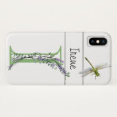 Alphabet Brief I Lavender Eukalyptus Dragonfly Case-Mate iPhone Hülle (Rückseite (Horizontal))