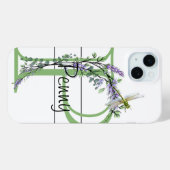 Alphabet Brief P, Aquarelllavender Dragonfly Case-Mate iPhone Hülle (Rückseite (Horizontal))