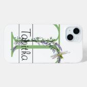 Alphabet Brief T, AquarelllavenderDragonfly Case-Mate iPhone Hülle (Rückseite (Horizontal))