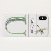 Alphabet Brief U Lavender Eucalyptus Dragonfly Case-Mate iPhone Hülle (Rückseite (Horizontal))