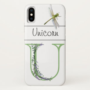 Alphabet Brief U Lavender Eucalyptus Dragonfly Case-Mate iPhone Hülle