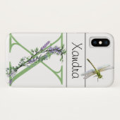 Alphabet Brief X Lavender Eukalyptus Dragonfly Case-Mate iPhone Hülle (Rückseite (Horizontal))
