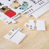 Alphabet-Briefe mit illustrierten Tieren Puzzle (Seite)