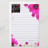 Alphabet Briefpapier (Vorne/Hinten)