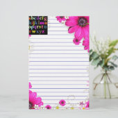 Alphabet Briefpapier (Stehend Vorderseite)