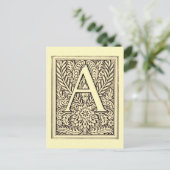 Alphabet Buchstabe A Postkarte (Stehend Vorderseite)