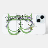 Alphabet Buchstabe B, Aquarelllavender Dragonfly Case-Mate iPhone Hülle (Rückseite (Horizontal))