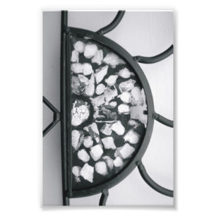 Alphabet-Buchstabe-Fotografie D5 Schwarzweiss-4x6 Fotodruck