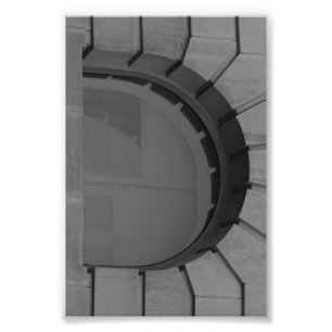 Alphabet-Buchstabe-Fotografie D7 Schwarzweiss-4x6 Fotodruck