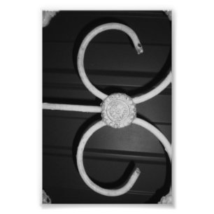 Alphabet-Buchstabe-Fotografie E8 Schwarzweiss-4x6 Fotodruck