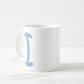 Alphabet Buchstabe I Kaffeetasse (Vorderseite Links)